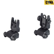 Tacche di mira flip-up nere cyma (m209)