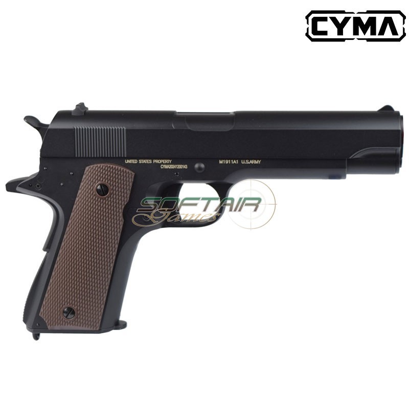 cyma electric pistol colt m1911a1 mosfet version black (cm123up)