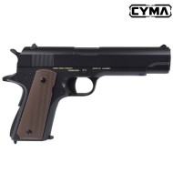 cyma electric pistol colt m1911a1 mosfet version black (cm123up)