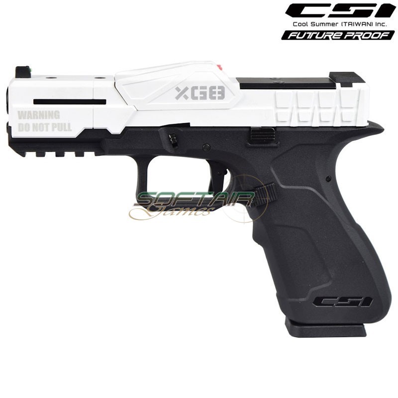 Pistola a gas xg8-pw bianco csi (xg8-pw)