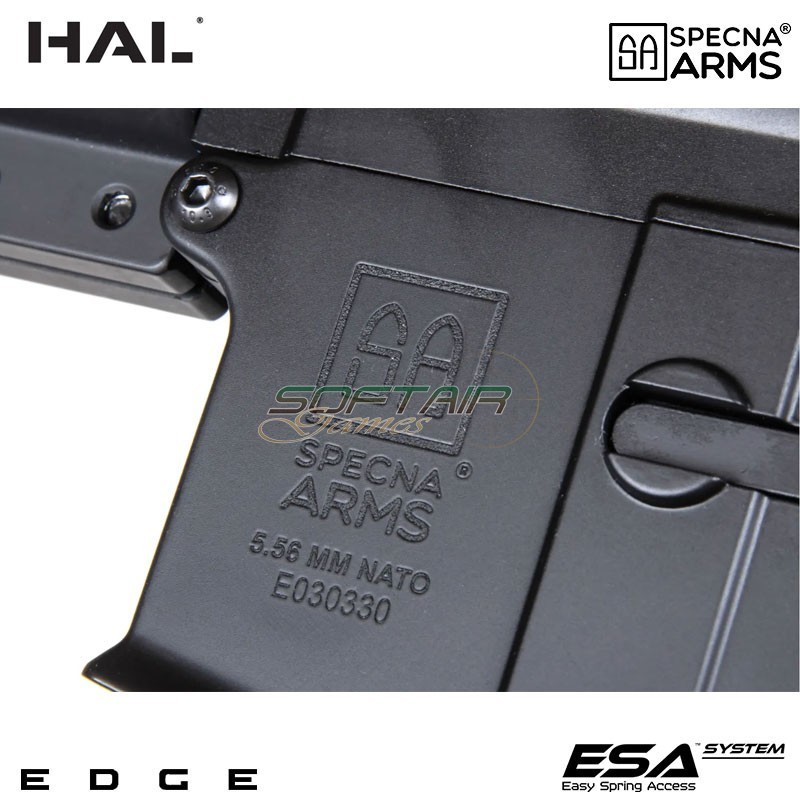 Electric Rifle SA-E20 Edge™ M4 LC HAL ETU Black Specna Arms® (spe-01-041345)