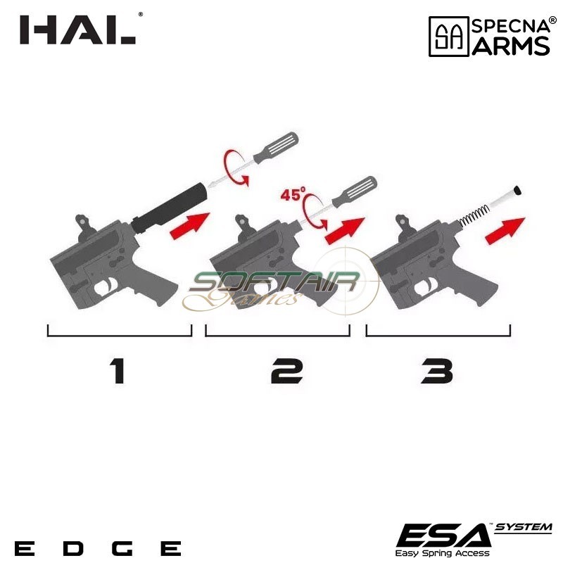 Fucile Elettrico SA-E22 Edge™ MK URG HAL ETU Chaos Bronze Specna Arms® (spe-01-041351)