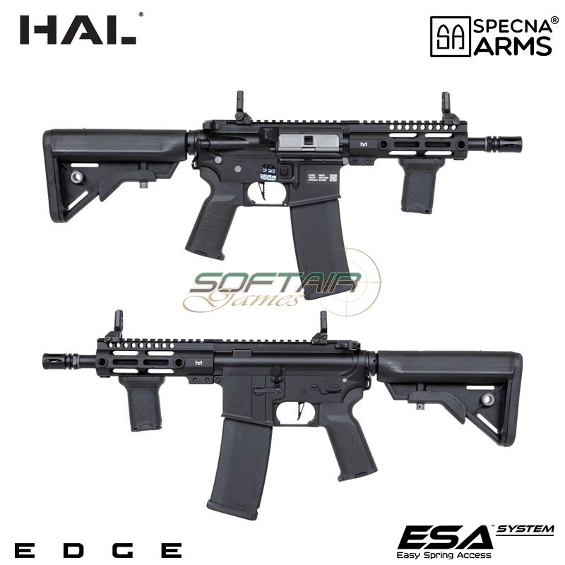 Electric Rifle SA-E21 Edge™ M4 LC HAL ETU Black Specna Arms® (spe-01-041640)