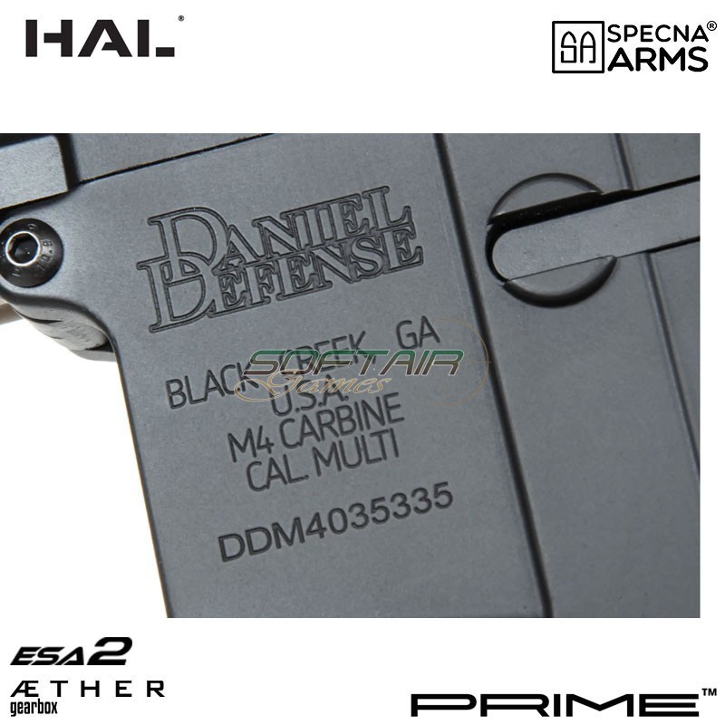 Fucile elettrico Daniel Defense® RIS III 12.5" SA-P28 Prime™ HAL ETU Brushless BLACK Specna Arms® (spe-01-041809)