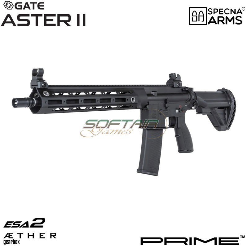 Electric rifle SA-PH22 Prime™ Aster II ETU - Motore Brushless BLACK Specna Arms® (spe-01-044128)