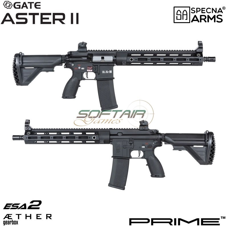 Fucile elettrico SA-PH22 Prime™ Aster II ETU - Motore Brushless BLACK Specna Arms® (spe-01-044128)