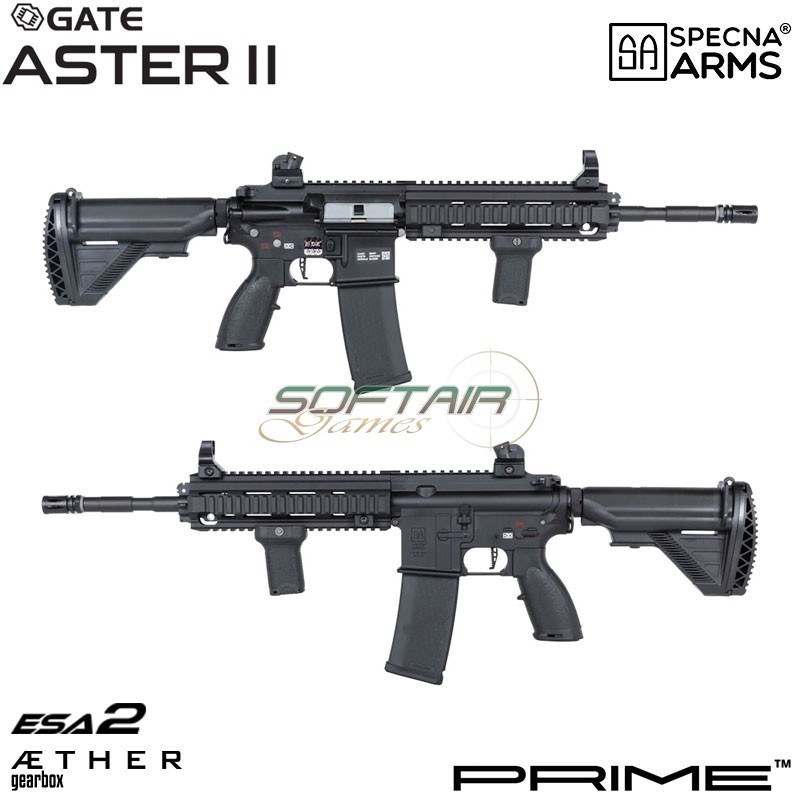 Fucile elettrico SA-PH21 Prime™ Aster II ETU - Motore Brushless BLACK Specna Arms® (spe-01-044127)