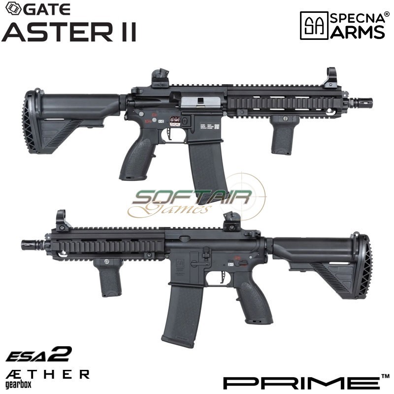 Electric rifle SA-PH20 Prime™ Aster II ETU - Motore Brushless BLACK Specna Arms® (spe-01-044126)