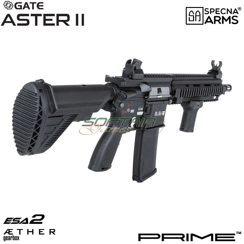 Fucile elettrico SA-PH20 Prime™ Aster II ETU - Motore Brushless BLACK Specna Arms® (spe-01-044126)