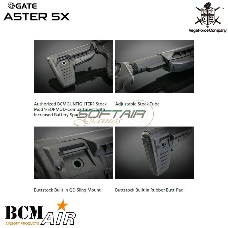 Electric rifle M4 BCM MCMR 11.5 GATE Black VFC (vf1-lbcm_mcmr_s-bk02)