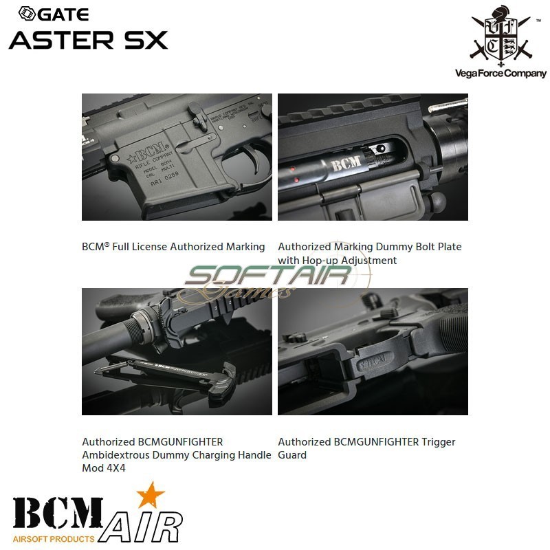 Fucile Elettrico M4 BCM MCMR 8" GATE Nero VFC (vf1-lbcm_mcmr_xs-bk02)