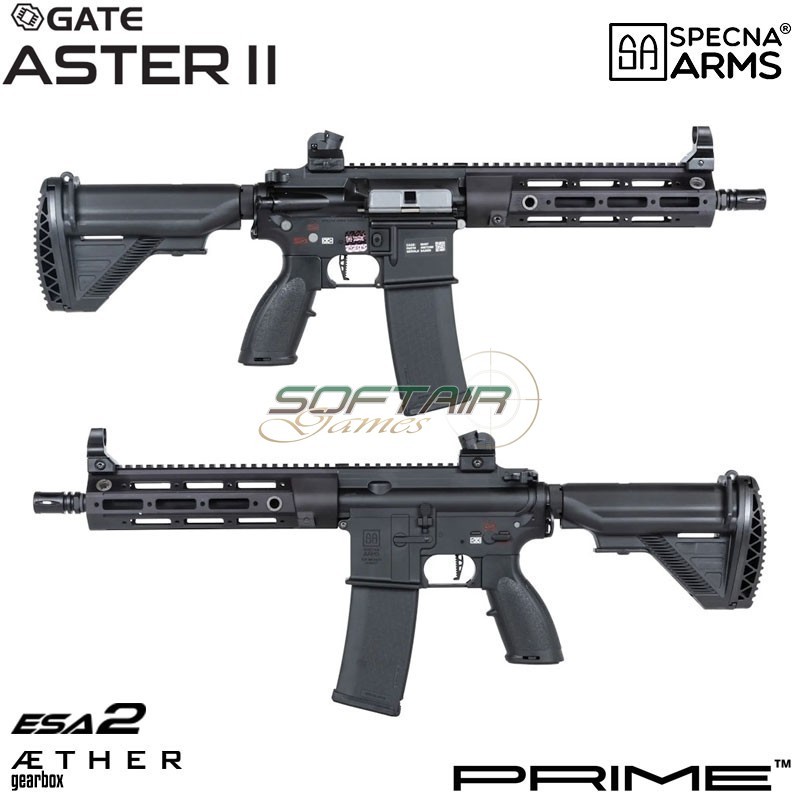 Electric rifle SA-PH23 Prime™ Aster II ETU - Brushless Motor BLACK Specna Arms® (spe-01-044129)
