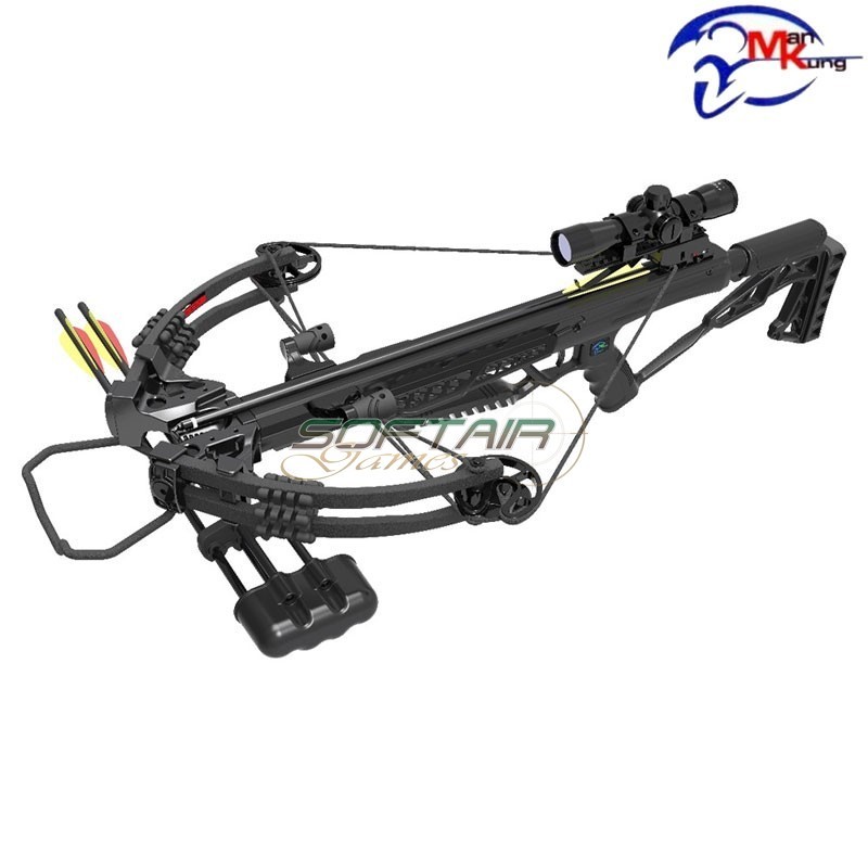 Compound crossbow jasper 185 lbs black man kung (mk-xb60fc)