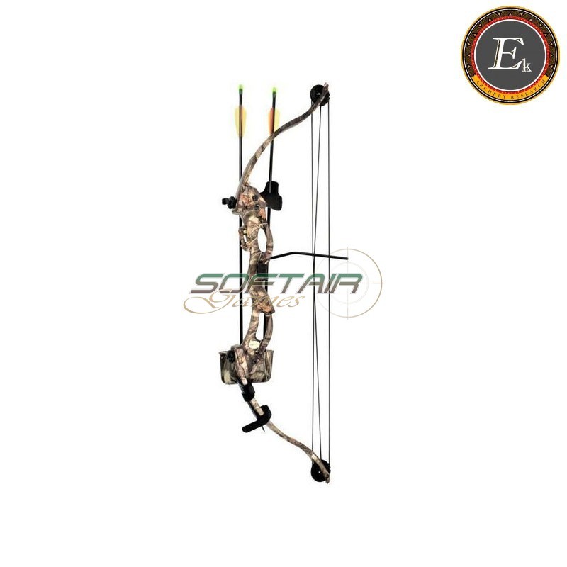 Arco Compound per ragazzi Kirupira 15-20 libbre versione camo Ek Archery (co 013tc)