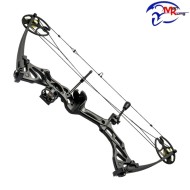 Arco Compound Fossil 30-70 libre nero, Man Kung  (mk-cb75b)