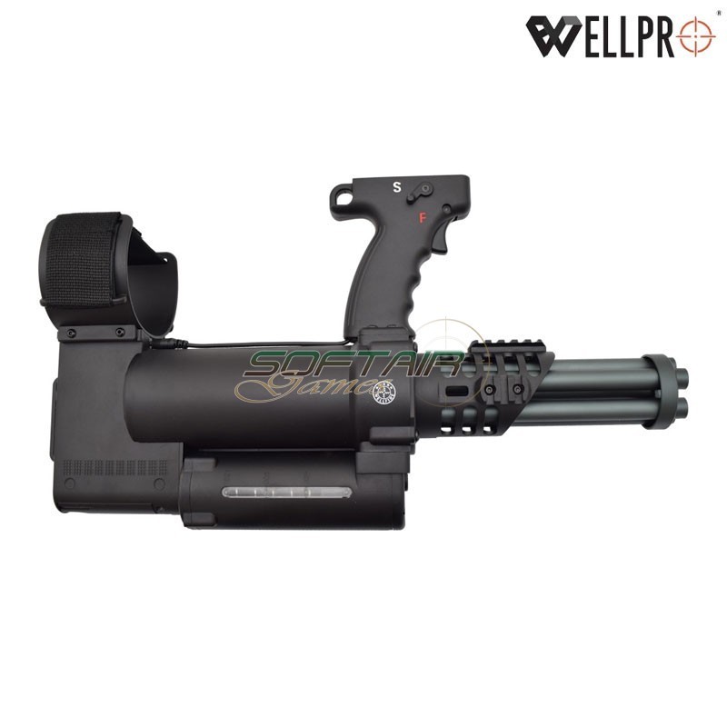 Rotary Minigun WE23-L Black WELL PRO (well23-L)