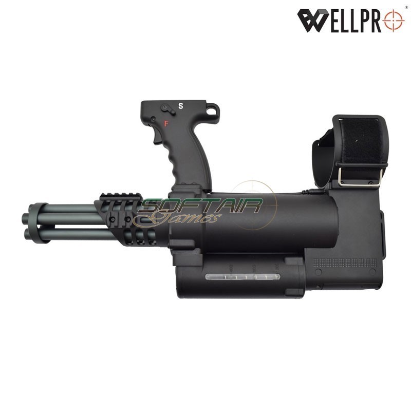 Rotary Minigun WE23-L Black WELL PRO (well23-L)