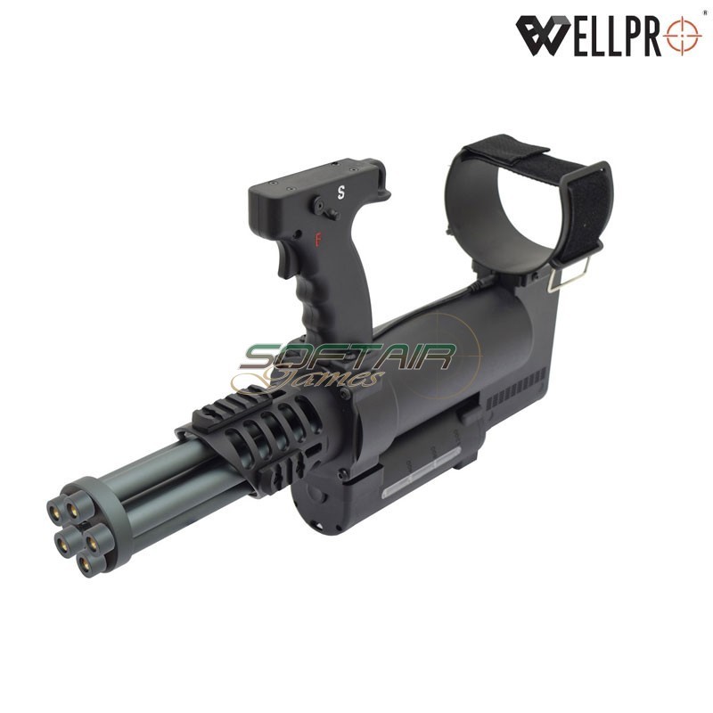 Rotary Minigun WE23-L Black WELL PRO (well23-L)