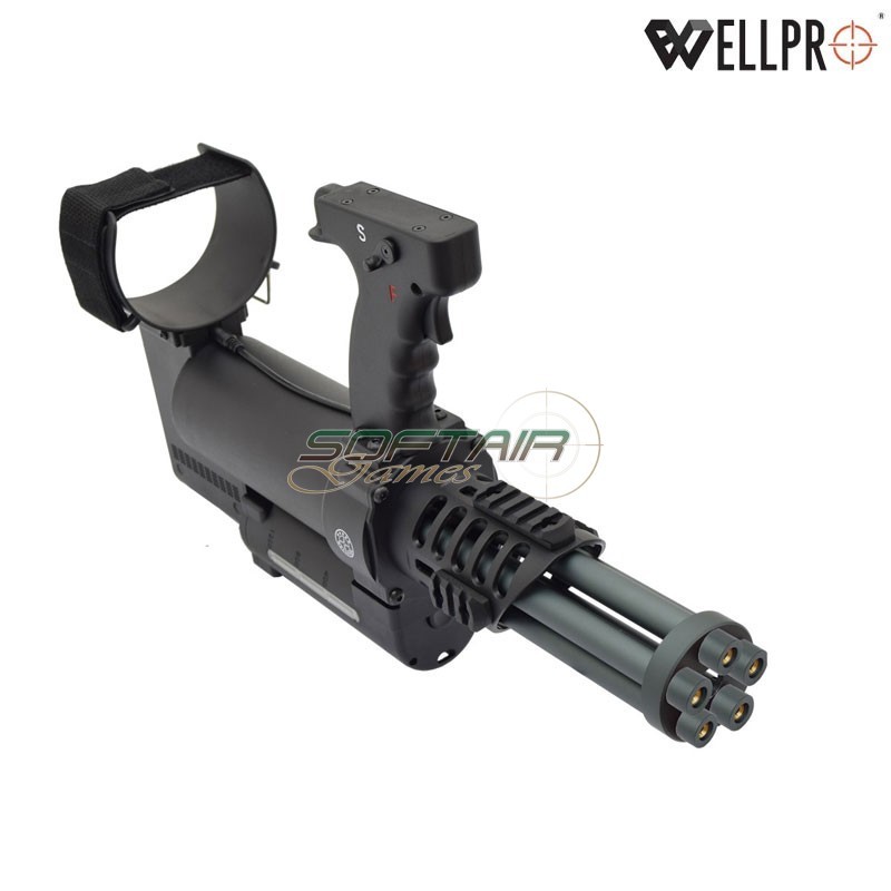 Rotary Minigun WE23-L Black WELL PRO (well23-L)
