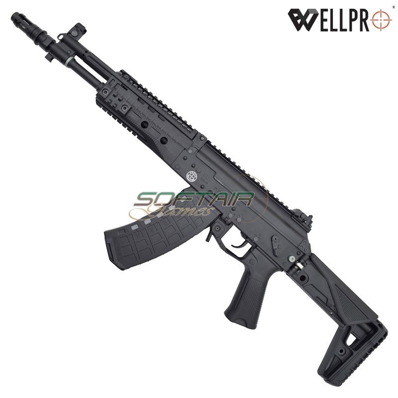 Electric Rifle AK12S WE09-1 Black WELL PRO (well09-1)