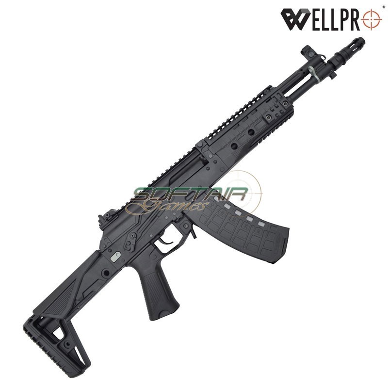 Electric Rifle AK12S WE09-1 Black WELL PRO (well09-1)