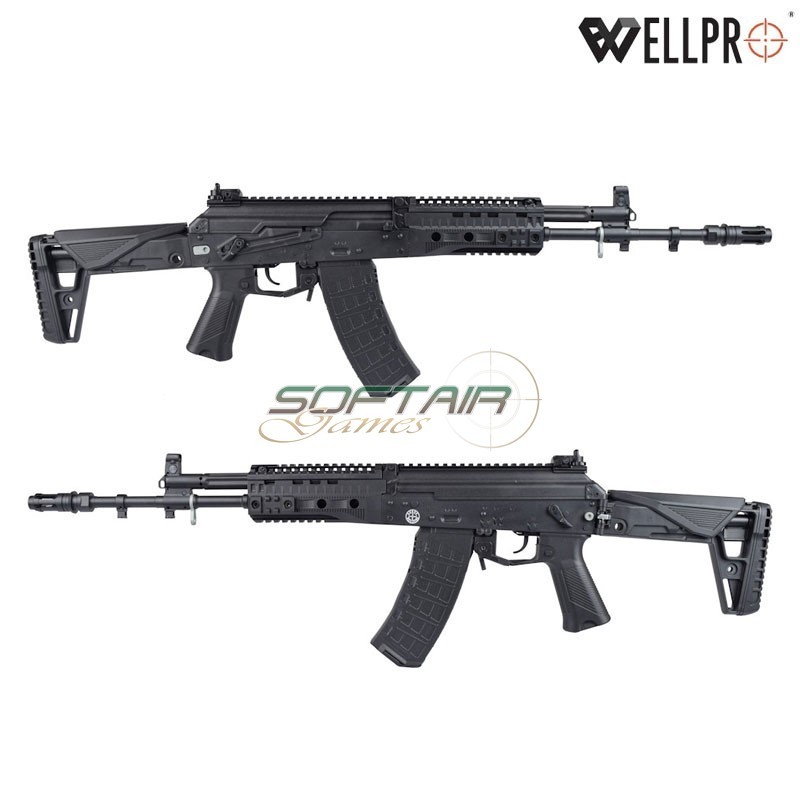 Electric Rifle AK12L WE09-2 Black WELL PRO (well09-2)