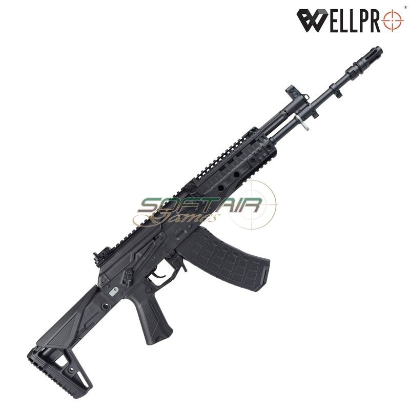 Electric Rifle AK12L WE09-2 Black WELL PRO (well09-2)