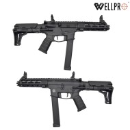 Electric rifle WE01A SMG Black WELL PRO (well-smg01)