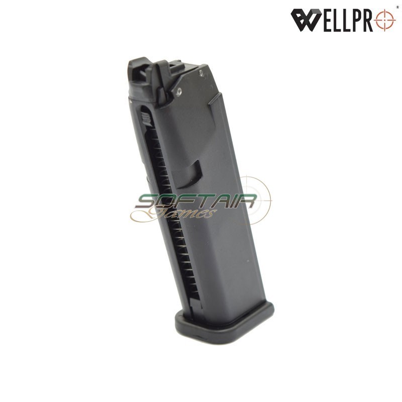 GAS magazine 23bb for G17 Black WELL PRO (carxg189)