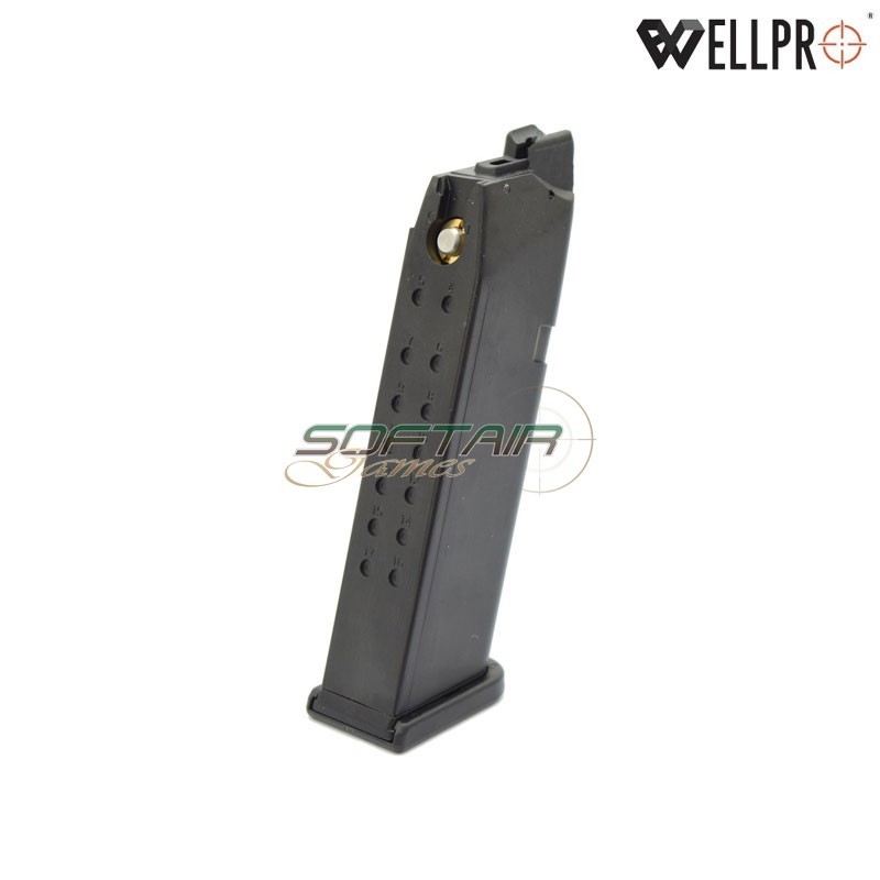 GAS magazine 23bb for G17 Black WELL PRO (carxg189)