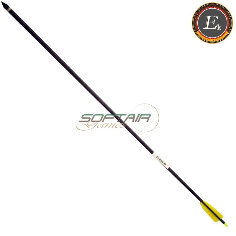 Freccia in carbonio per arco 30 pollici nera (d030b)