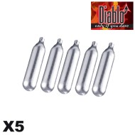 Set 5x bombolette CO2 da 12g Diablo (co2diablo-c5)