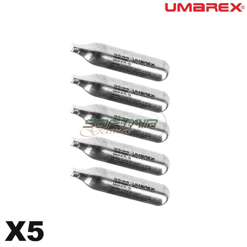 Set 5x bombolette CO2 da 12g Umarex (co2umarex-c5)