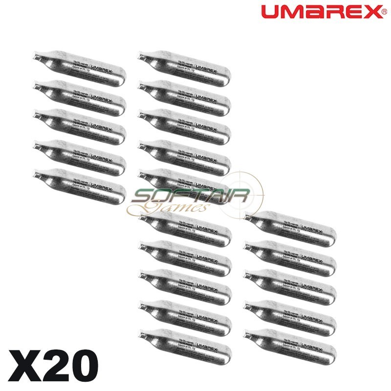 Set 20x bombolette CO2 da 12g Umarex (co2umarex-c20)