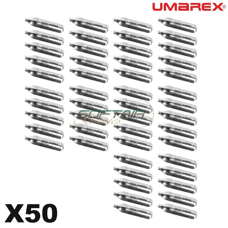 Set 50x bombolette CO2 da 12g Umarex (co2umarex-c50) Set 50x bombolette CO2 da 12g Umarex (co2umarex-c50)