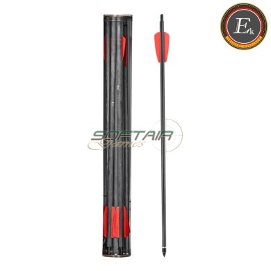 Set 10 dardi in carbonio 15 pollici per r9/rx cobra system Ek Archery (d-112a)