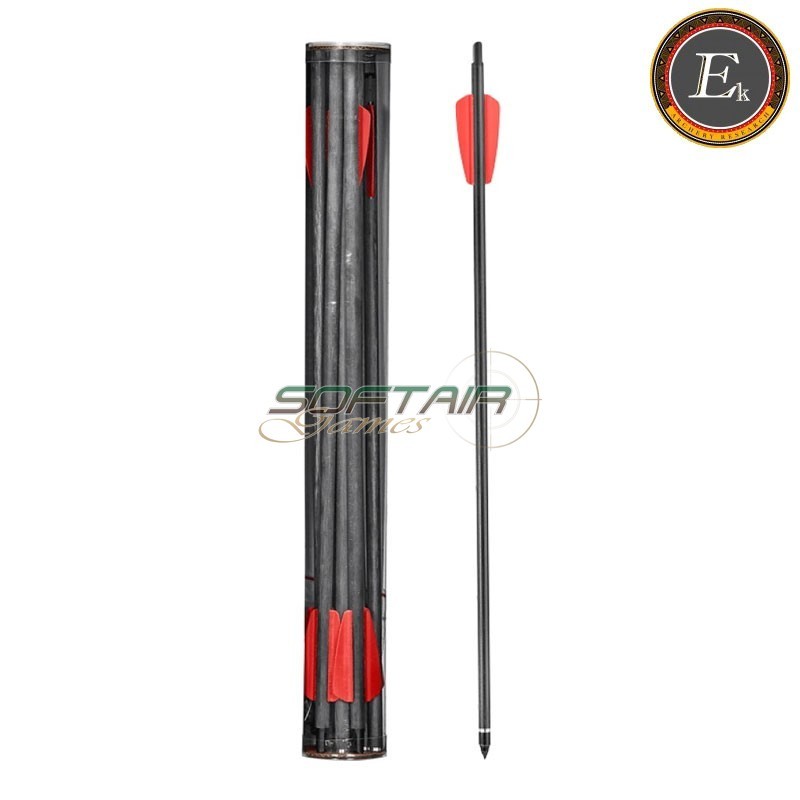 Set 10 dardi in carbonio 15 pollici per r9/rx cobra system Ek Archery (d-112a)