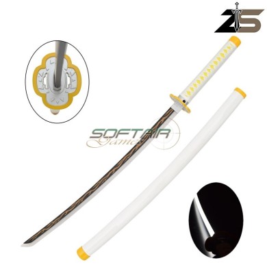 Ornamental Katana with led lighting bamboo version Zenitsu (zs653gdwd-ls)