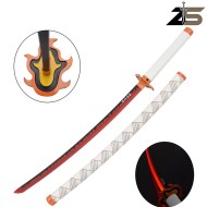 Katana Ornamentale con illuminazione led versione bamboo Rengoku ZSword  (zs656gdwd-ls) Katana Ornamentale con illuminazione led versione bamboo Rengoku ZSword  (zs656gdwd-ls)