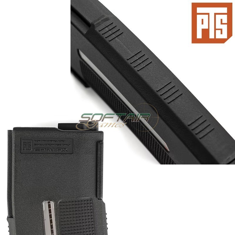 Mid-cap magazine EPM1-RX 250BB for M4 AEG Black PTS® (PT167450307)