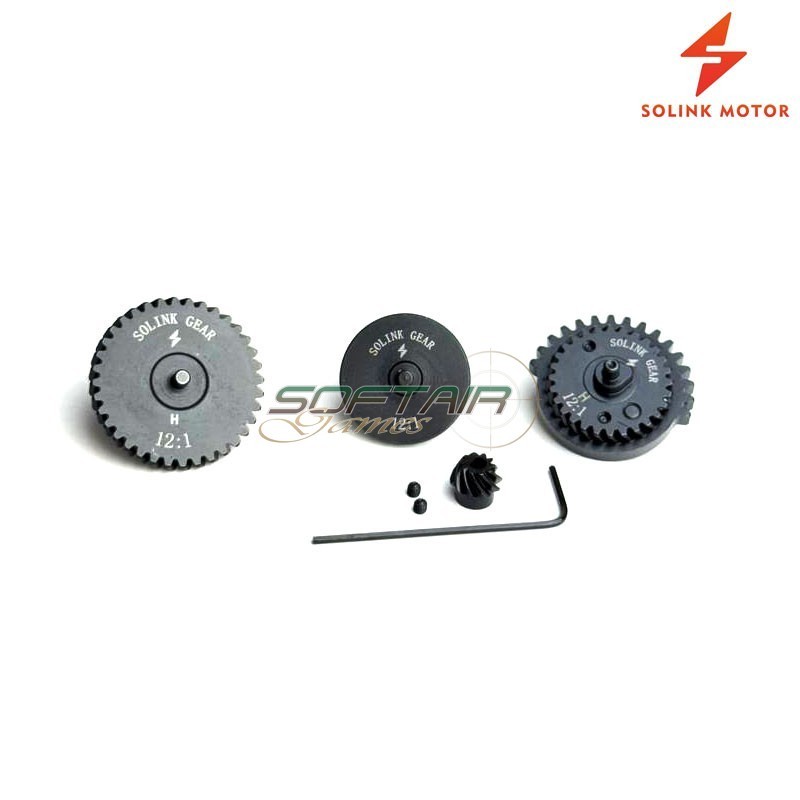 Gear Set 12:1 V2/V3 Helical + Pinion Solink (SM-121-H-N) Gear Set 12:1 V2/V3 Helical + Pinion Solink (SM-121-H-N)