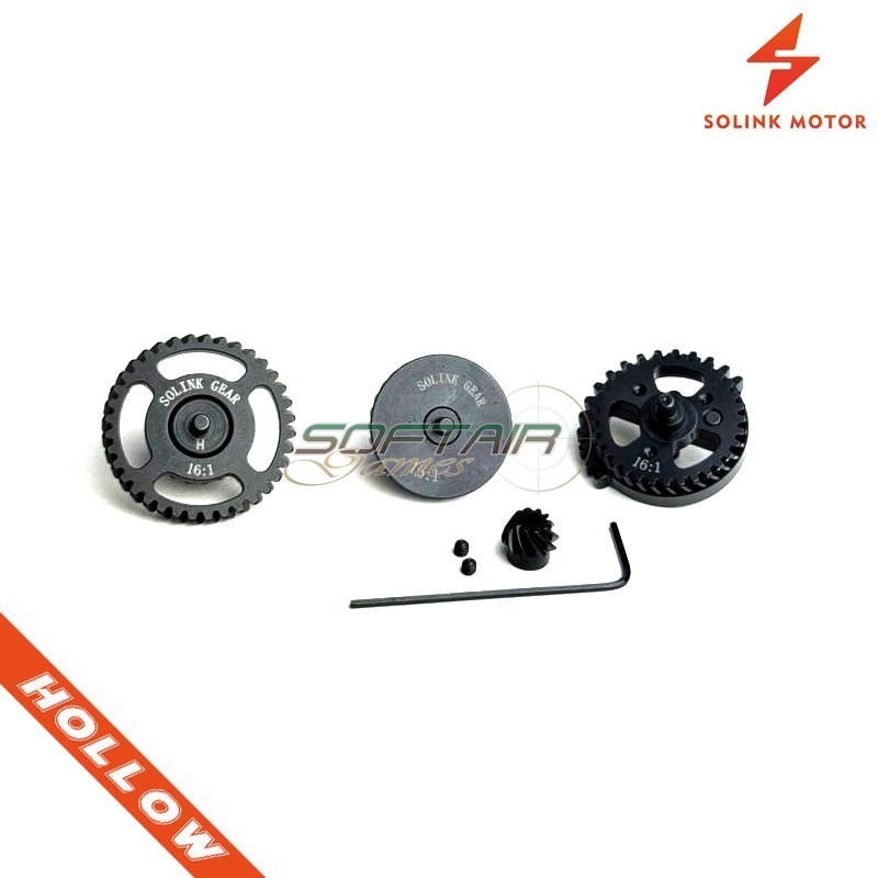 Gear Set 16:1 V2/V3 Helical + Pinion Solink (SM-161-H-HOLLOW) Gear Set 16:1 V2/V3 Helical + Pinion Solink (SM-161-H-HOLLOW)