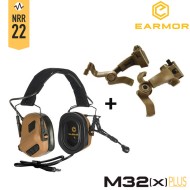 M32X PLUS Headset Noise-cancelling COYOTE BROWN Earmor (M32-X-PLUS-CB)