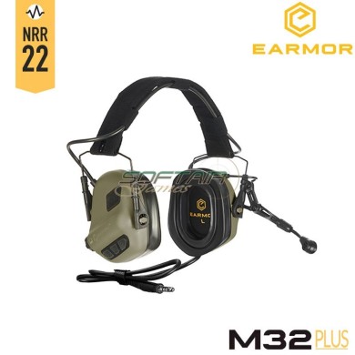 M32 PLUS Cuffie Noise-cancelling FOLIAGE GREEN Earmor (M32-PLUS-FG)