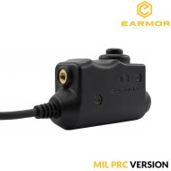 Tactical Black PTT for MIL PRC Earmor (ea-m51-mil-prc)