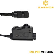 Tactical Black PTT per MIL PRC Earmor (ea-m51-mil-prc)