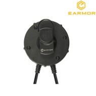 Tactical PTT M55 per KENWOOD Round Plate Design Earmor (ea-m55-kenwood)