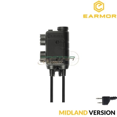 Tactical Dual-Comm PPT M56 for MIDLAND Earmor (ea-m56-mid-u174)
