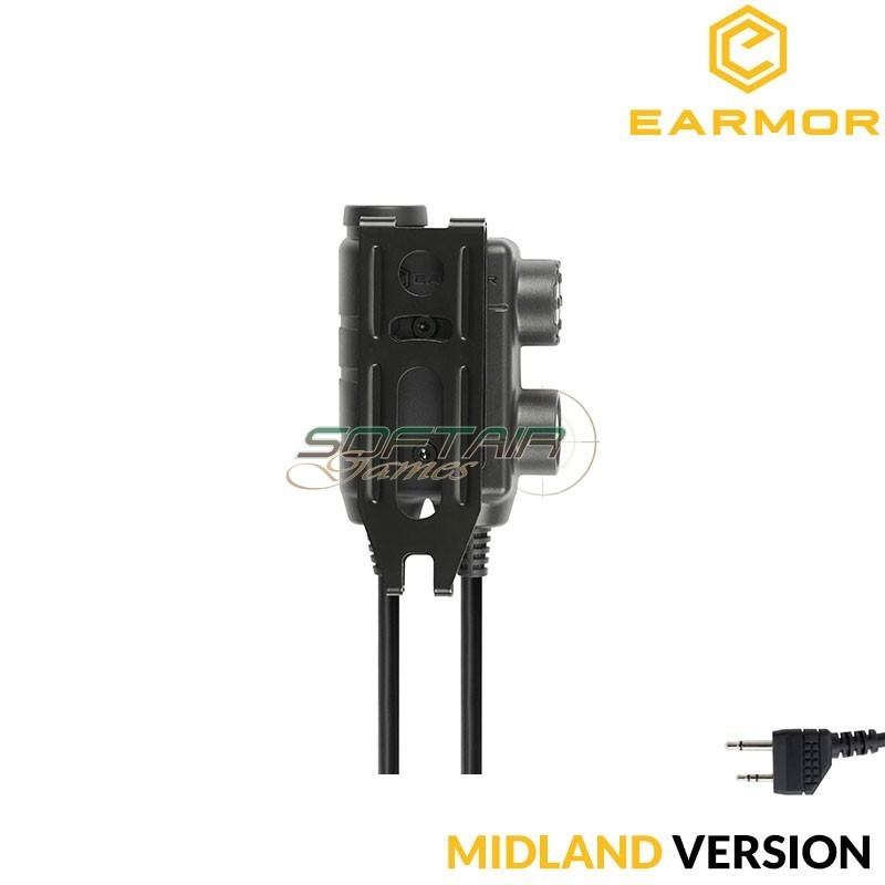 Tactical Dual-Comm PPT M56 for MIDLAND Earmor (ea-m56-mid-u174)