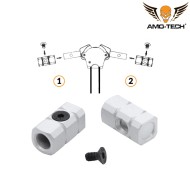 The Airsoft grip of charging handle SILVER Amo-tech® (amt-m4-59c-sv)